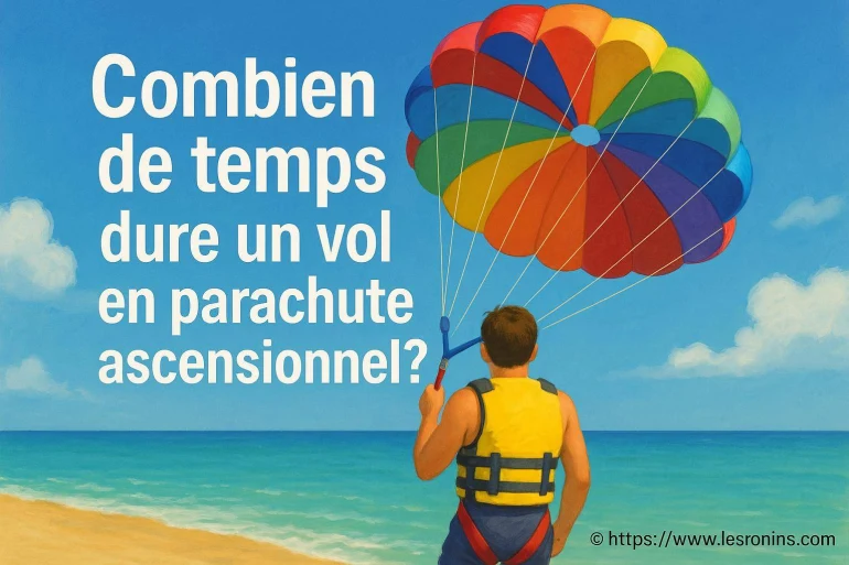 Combien de temps dure un vol en parachute ascensionnel ?