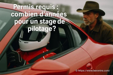 Permis requis : combien d’années faut-il pour un stage de pilotage ?