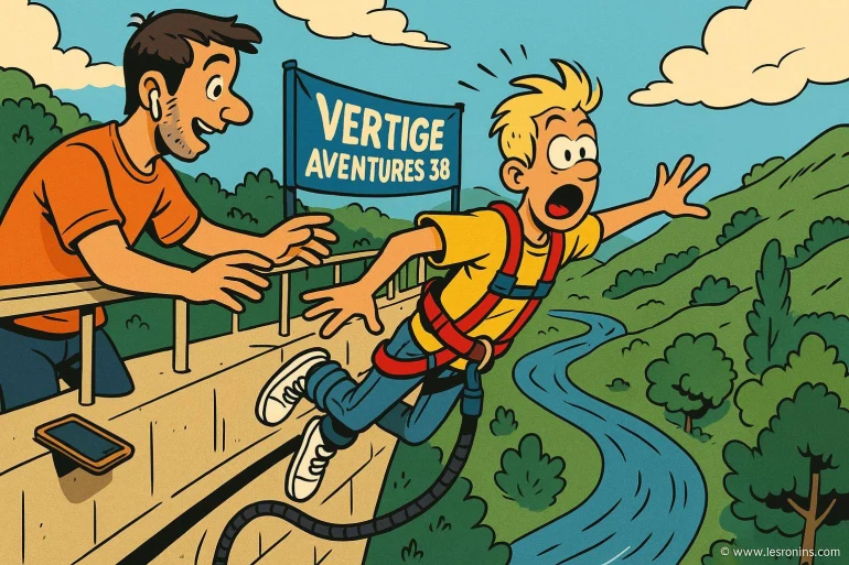 Saut à l'élastique depuis un pont