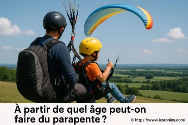 À partir de quel âge peut-on faire du parapente ?