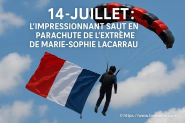 14-juillet : le saut en parachute extrême de marie-sophie lacarrau avec les forces spéciales