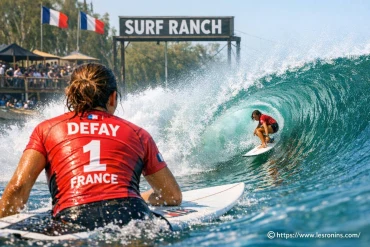 La française johanne defay défend son titre au surf ranch