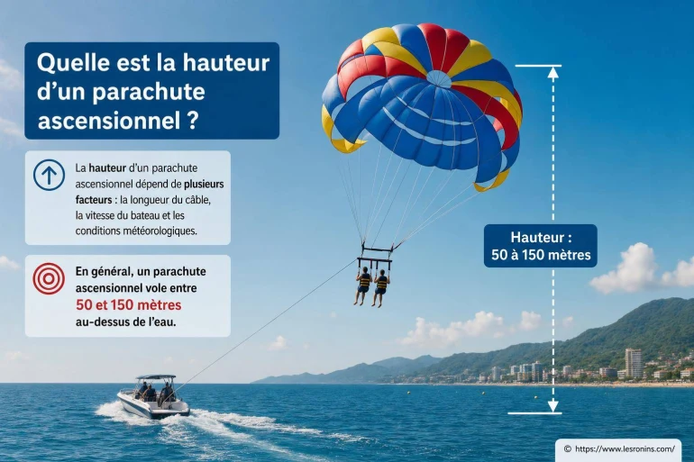 Quelle est la hauteur d’un parachute ascensionnel ?