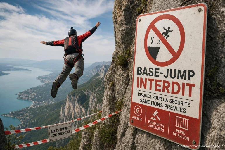 Base-jump interdit en France : réglementation et sanctions