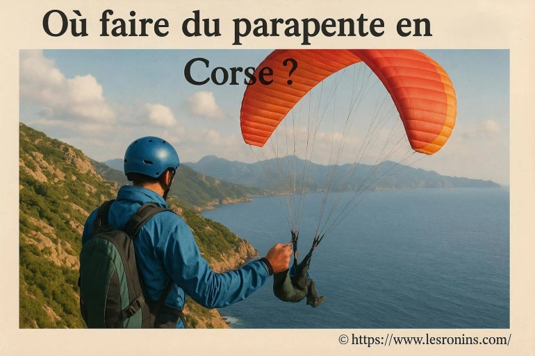 Où faire du parapente en Corse ? Les meilleurs spots à découvrir