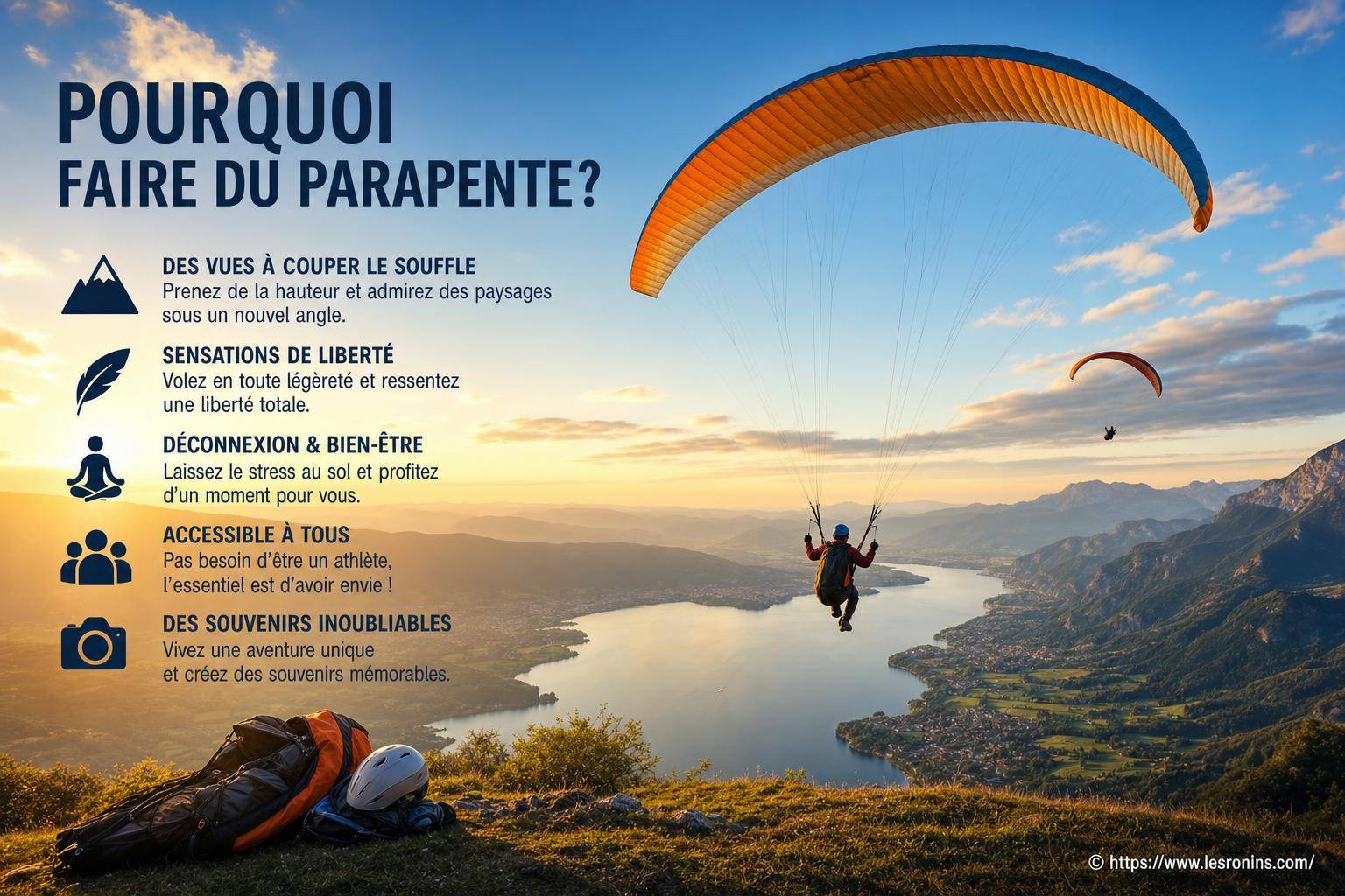 Pourquoi faire du parapente ? découvrez les sensations uniques du vol libre
